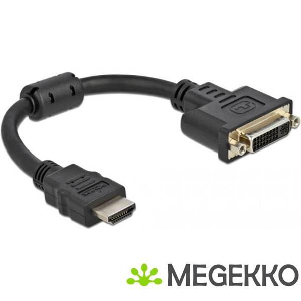 Grote foto delock 65206 adapter hdmi male naar dvi 24 5 female 4k 30 hz 20cm computers en software overige computers en software