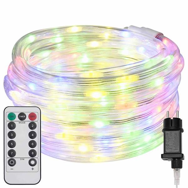 Grote foto vidaxl touwenlicht met 480 led multikleur 20 m pvc diversen overige diversen