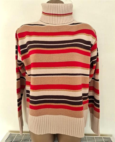 Grote foto rolkraagtrui in warme tinten medium kleding dames truien en vesten