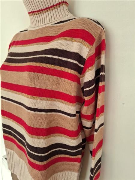 Grote foto rolkraagtrui in warme tinten medium kleding dames truien en vesten