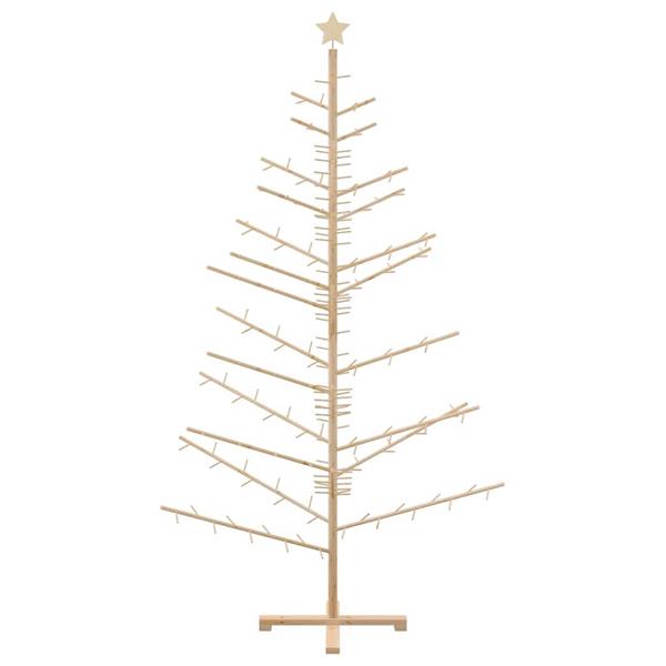 Grote foto vidaxl houten kerstboom naturel 210 cm massief grenenhout diversen overige diversen