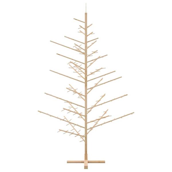 Grote foto vidaxl houten kerstboom naturel 210 cm massief grenenhout diversen overige diversen