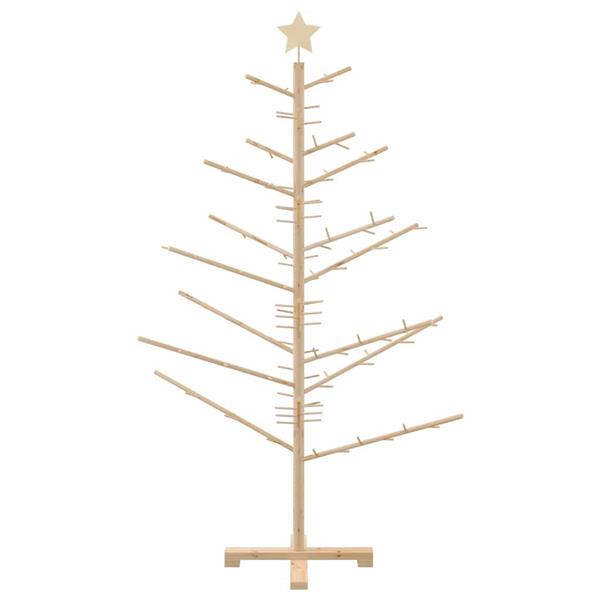 Grote foto vidaxl houten kerstboom naturel 150 cm massief grenenhout diversen overige diversen