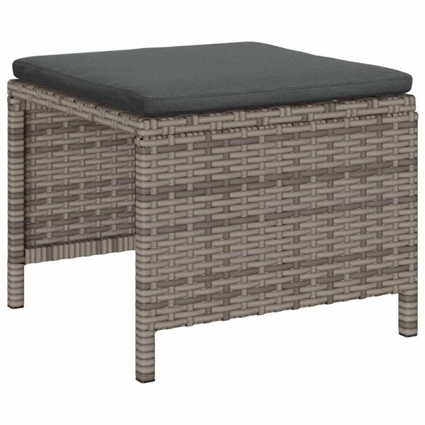 Grote foto vidaxl tuin sofa set 6 pcs grijs en donkergrijs poly rattan tuin en terras tuinmeubelen