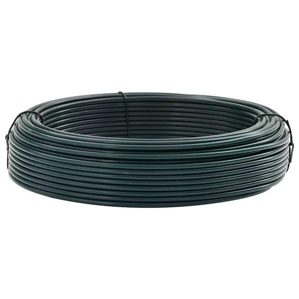 Grote foto vidaxl hek binddraad groen 80 m pvc gecoat staal tuin en terras hekken en schuttingen