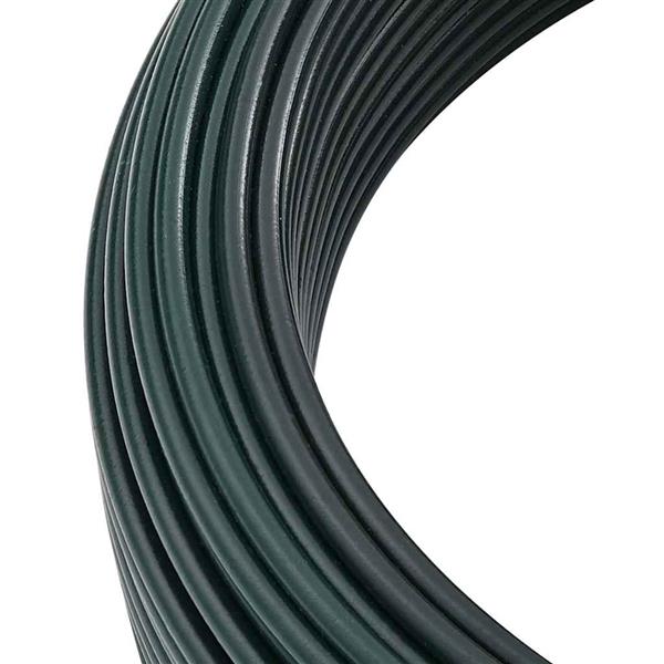 Grote foto vidaxl hek binddraad groen 80 m pvc gecoat staal tuin en terras hekken en schuttingen