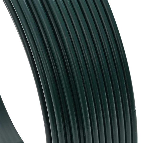 Grote foto vidaxl hek binddraad groen 80 m pvc gecoat staal tuin en terras hekken en schuttingen
