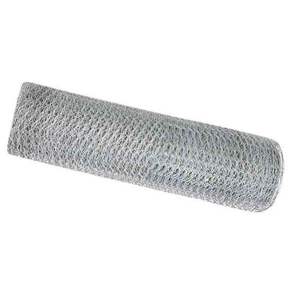 Grote foto vidaxl hexagon hek zilver 0 5 x 10 m gegalvaniseerd staal tuin en terras hekken en schuttingen