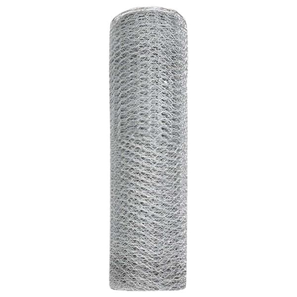 Grote foto vidaxl hexagon hek zilver 0 5 x 10 m gegalvaniseerd staal tuin en terras hekken en schuttingen
