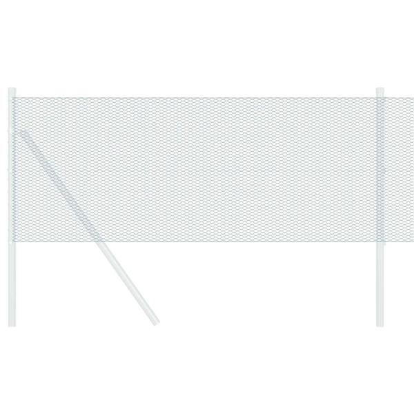 Grote foto vidaxl hexagon hek groen 0.8 x 10 m staal tuin en terras hekken en schuttingen