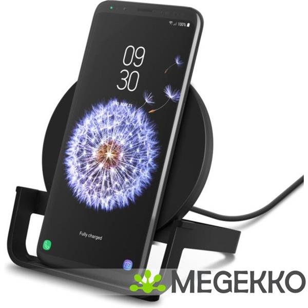 Grote foto belkin wib001vfbk wireless charging stand 10w micro usb audio tv en foto algemeen