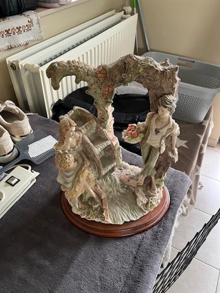 Grote foto porselein vls kikkers en wandbeeldvier antiek en kunst decoraties