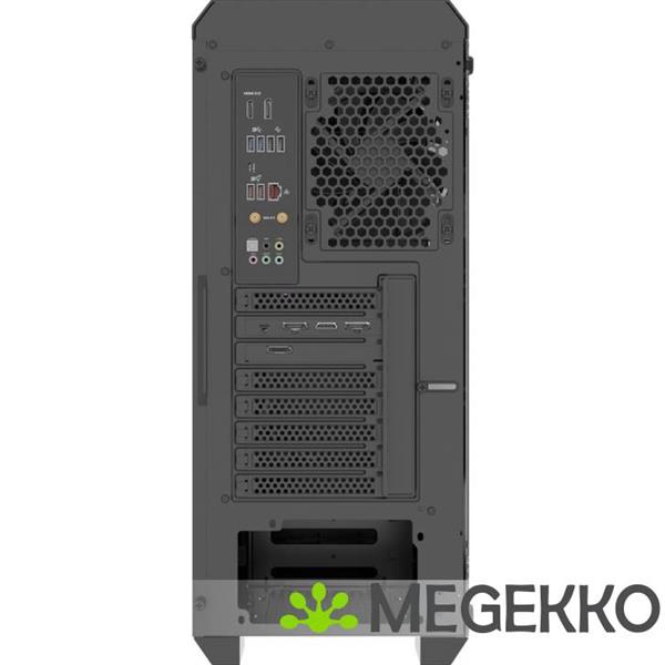 Grote foto genesis npc 1997 irid 505f midi tower in zwart computers en software behuizingen en kasten