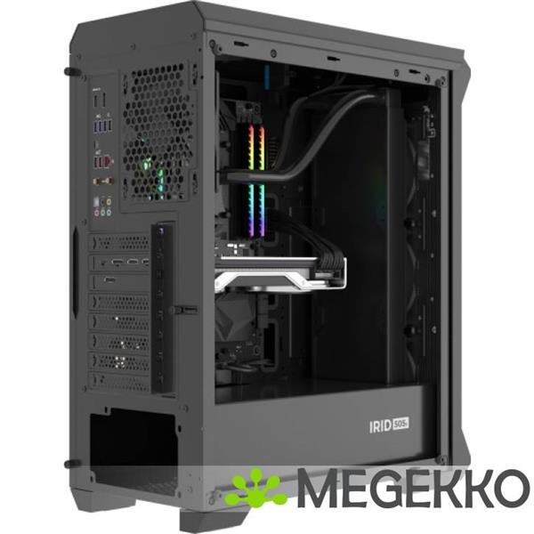 Grote foto genesis npc 1997 irid 505f midi tower in zwart computers en software behuizingen en kasten