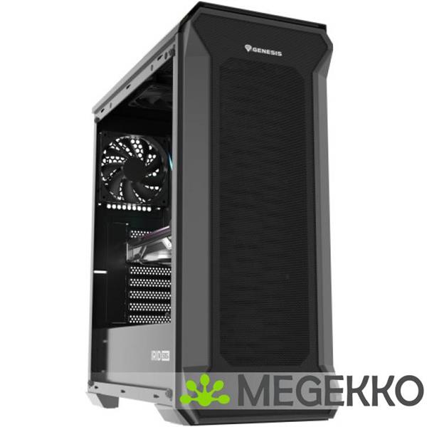 Grote foto genesis npc 1997 irid 505f midi tower in zwart computers en software behuizingen en kasten