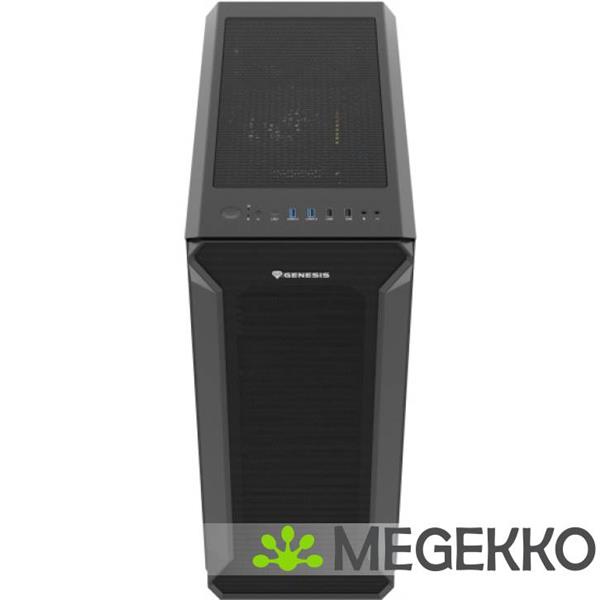 Grote foto genesis npc 1997 irid 505f midi tower in zwart computers en software behuizingen en kasten