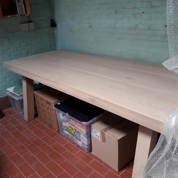 Grote foto eetkamertafel hout huis en inrichting eettafels