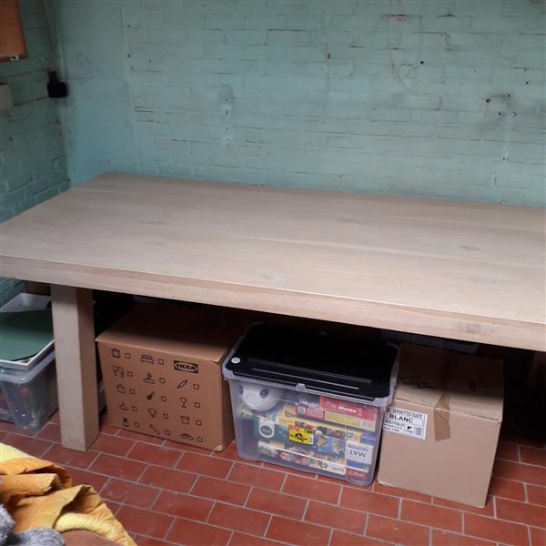 Grote foto eetkamertafel hout huis en inrichting eettafels