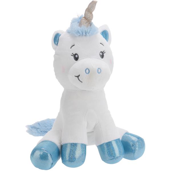 Grote foto kleine eenhoorn blauw kinderen en baby babyspeelgoed