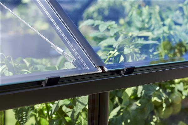 Grote foto tuinkas qube 610 zwart gecoat tuin en terras tuinhuisjes en blokhutten