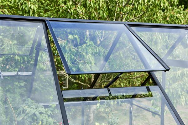 Grote foto tuinkas qube 610 zwart gecoat tuin en terras tuinhuisjes en blokhutten