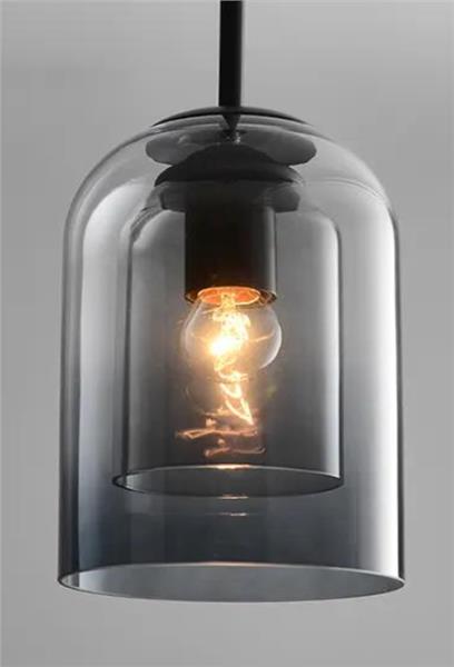 Grote foto moderne hanglamp zilver smoked glas huis en inrichting hanglampen