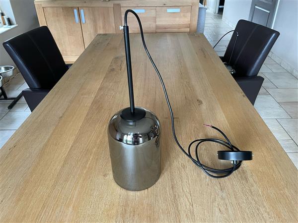 Grote foto moderne hanglamp zilver smoked glas huis en inrichting hanglampen