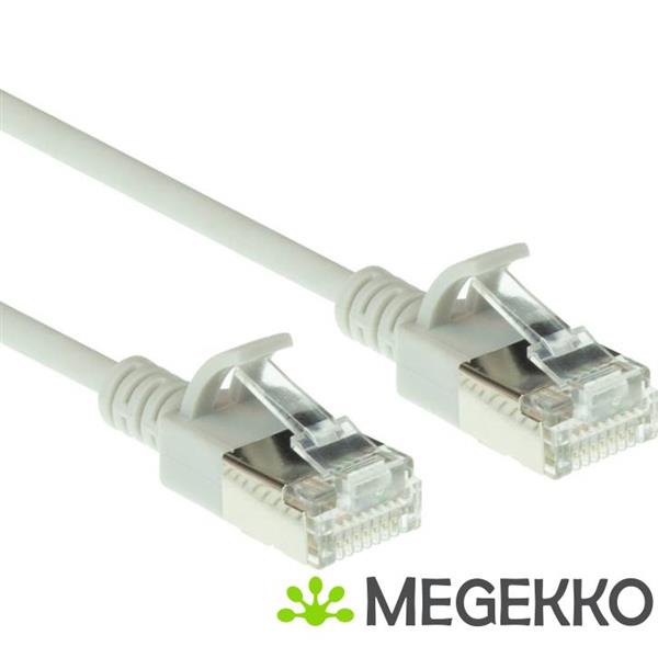 Grote foto act grijze 3 meter lszh u ftp cat6a datacenter slimline patchkabel snagless met rj45 connectoren computers en software netwerkkaarten routers en switches