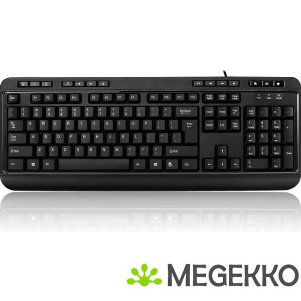 Grote foto adesso akb 132hb toetsenbord zwart computers en software toetsenborden