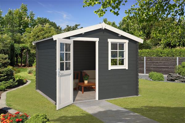 Grote foto blokhut nina 275x230 onbehandeld vuren tuin en terras tuinhuisjes en blokhutten