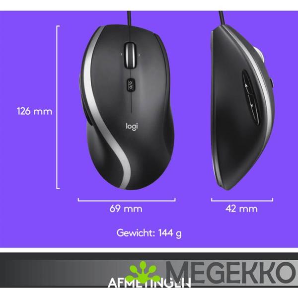 Grote foto logitech advanced corded m500s computers en software overige computers en software