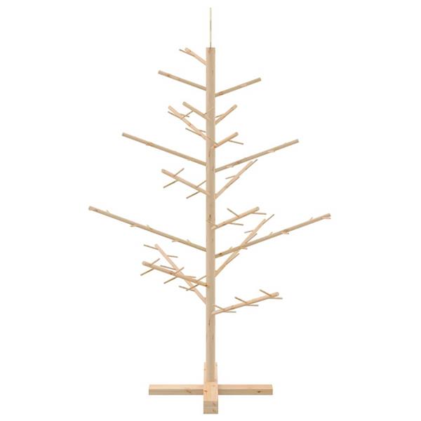 Grote foto vidaxl houten kerstboom naturel 125 cm massief grenenhout diversen overige diversen