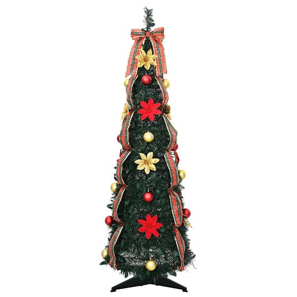 Grote foto vidaxl kunstkerstboom met 50 led met standaard groen 120 cm pvc diversen overige diversen