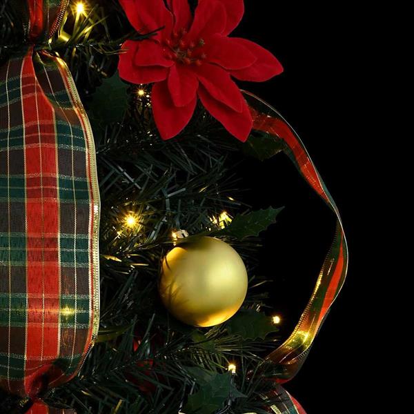 Grote foto vidaxl kunstkerstboom met 50 led met standaard groen 120 cm pvc diversen overige diversen