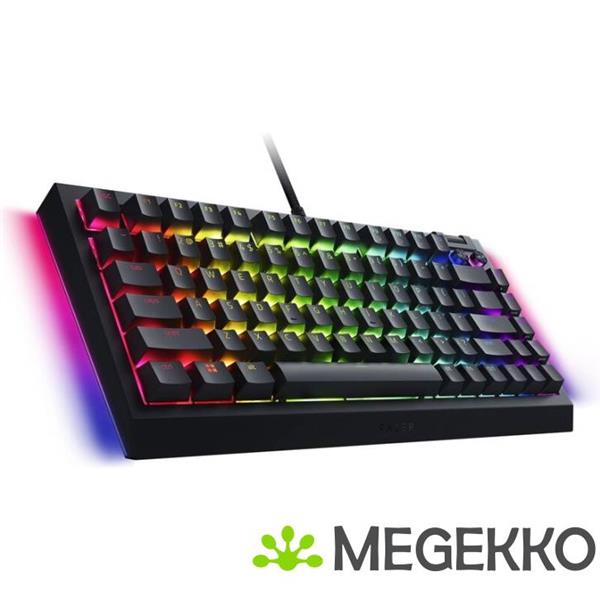 Grote foto razer blackwidow v4 75 zwart razer orange computers en software toetsenborden