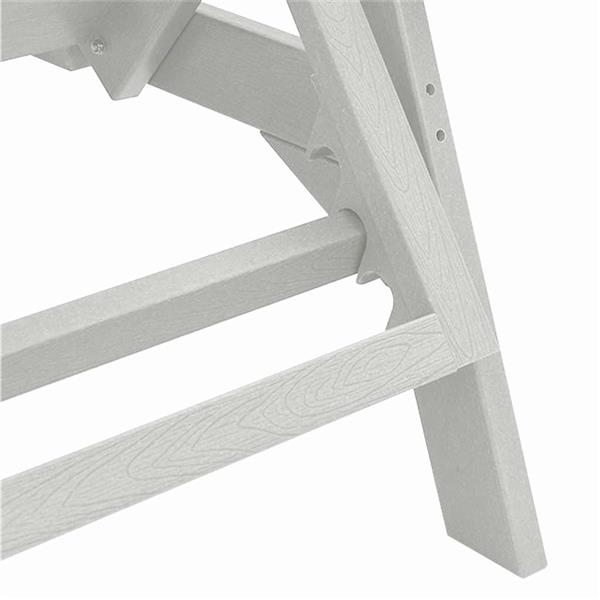 Grote foto vidaxl ligstoel wit 73.5 x 92 x 90cm hdpe tuin en terras tuinmeubelen