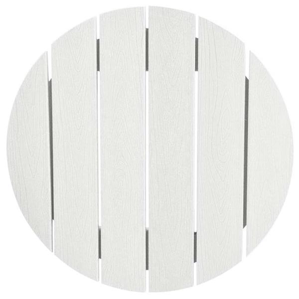 Grote foto vidaxl bartafel wit 55 x 55 x 107 cm hdpe tuin en terras tuinmeubelen