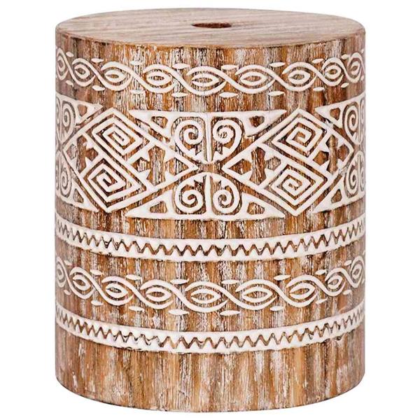 Grote foto vidaxl parasolvoet anders wit gewassen 34 x 40 cm massief hout tuin en terras overige tuin en terras