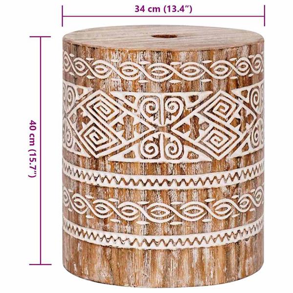 Grote foto vidaxl parasolvoet anders wit gewassen 34 x 40 cm massief hout tuin en terras overige tuin en terras