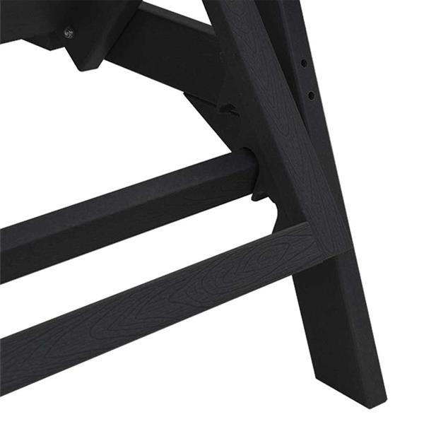 Grote foto vidaxl ligstoel zwart 73.5 x 92 x 90cm hdpe tuin en terras tuinmeubelen