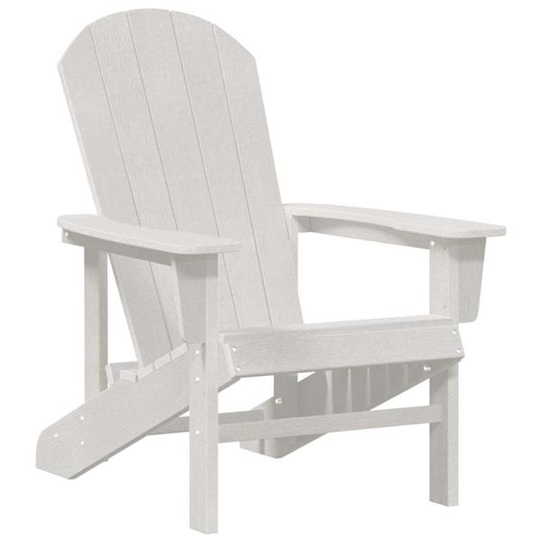 Grote foto vidaxl adirondack stoel wit 74 x 82 x 92cm hdpe tuin en terras tuinmeubelen