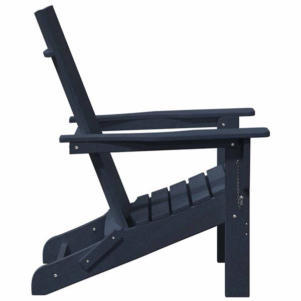 Grote foto vidaxl vouw adirondack stoel marineblauw 74.5 x 80.5 x 90cm hdpe tuin en terras tuinmeubelen