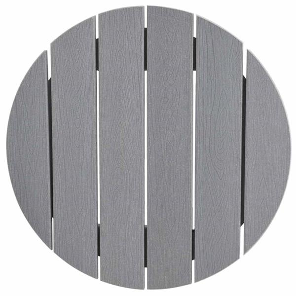 Grote foto vidaxl bartafel lichtgrijs 55 x 55 x 107 cm hdpe tuin en terras tuinmeubelen