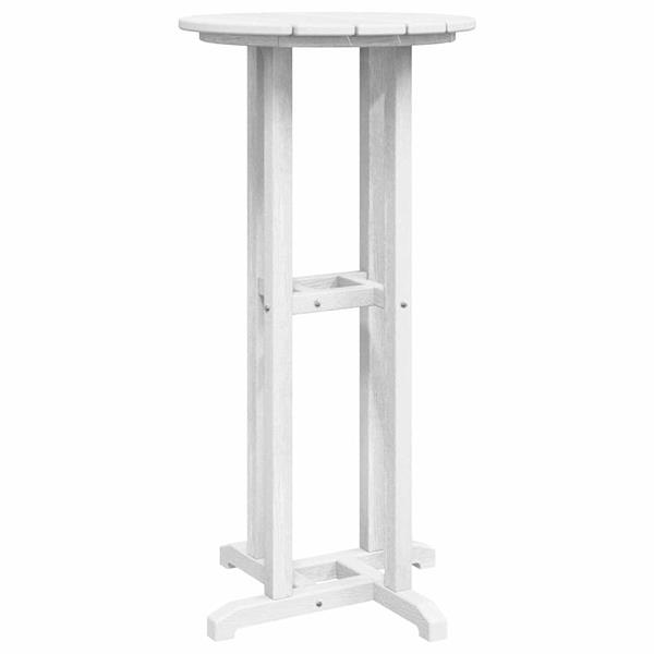 Grote foto vidaxl bartafel wit 55 x 55 x 107 cm hdpe tuin en terras tuinmeubelen