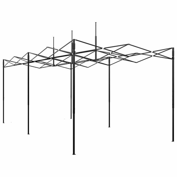 Grote foto vidaxl kas met dak groen 290 x 580 x 315 cm staal tuin en terras overige tuin en terras