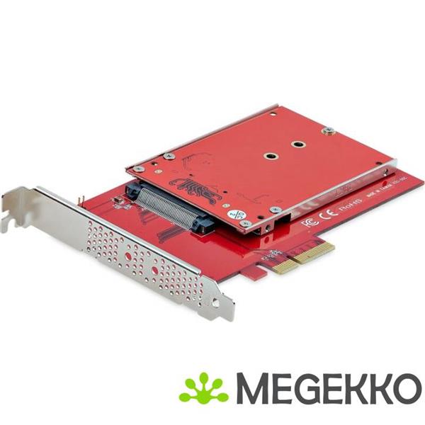 Grote foto startech.com m.2 naar u.3 adapter voor m.2 nvme ssds pcie m.2 schijf naar 2.5inch u.3 sff ta 1001 computers en software overige computers en software