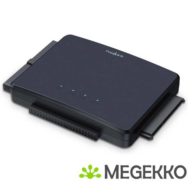 Grote foto nedis hardeschijfadapter usb 3.2 gen1 2.5 3.5 ide sata netvoeding computers en software harde schijven