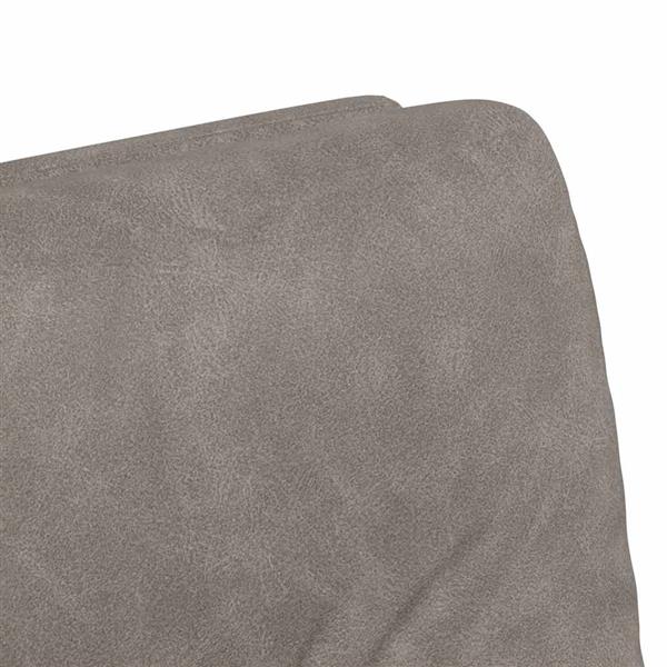 Grote foto vidaxl dining stoelen met wielen 2 pcs grijs 57 x 67 x 95 cm kunstleer huis en inrichting stoelen