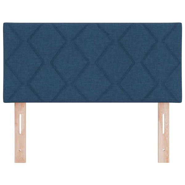 Grote foto vidaxl stoffen hoofdbord met hoofdeinde blauw 90 cm stof antiek en kunst stoelen en banken