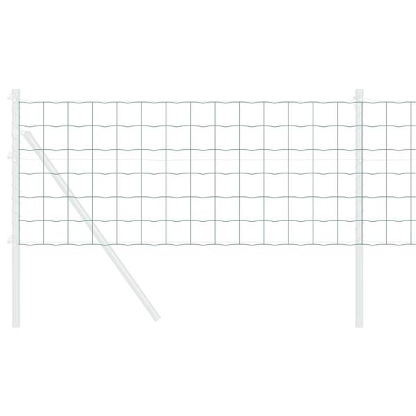 Grote foto vidaxl euro hek groen 0 4 x 10 m pvc gecoat ijzer tuin en terras hekken en schuttingen